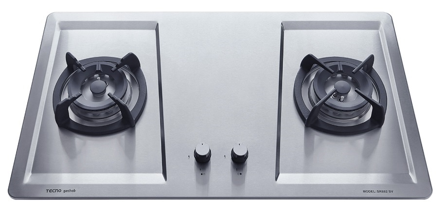 TECNO 2-Burner Stainless Steel Cooker Hob SR 882SV